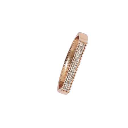 Metall Armband im Rotgoldton mit Strass